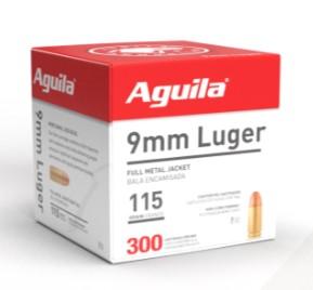 AGUILA MUNIZIONE 9MM FMJ 115GR 50X